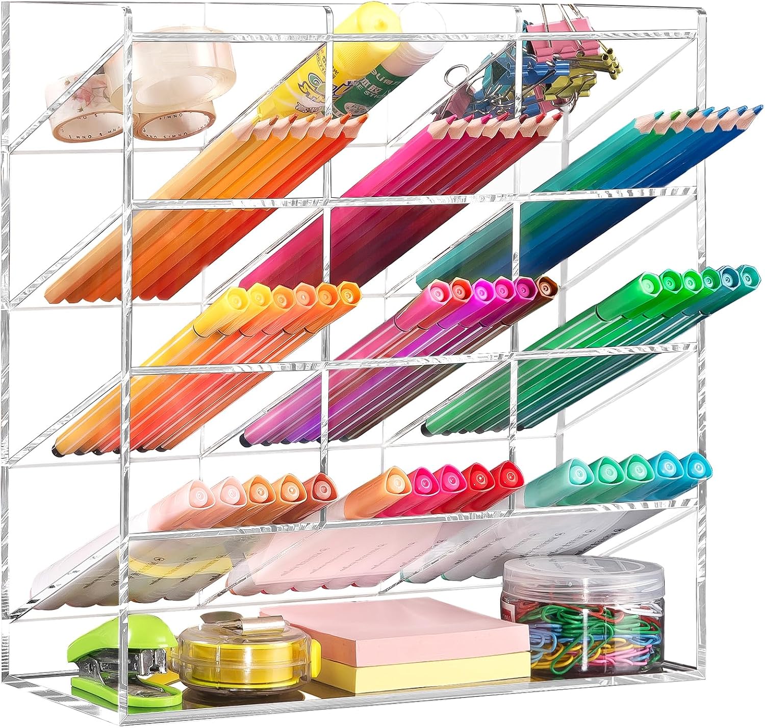 Clear Acrylic Desk Organiser