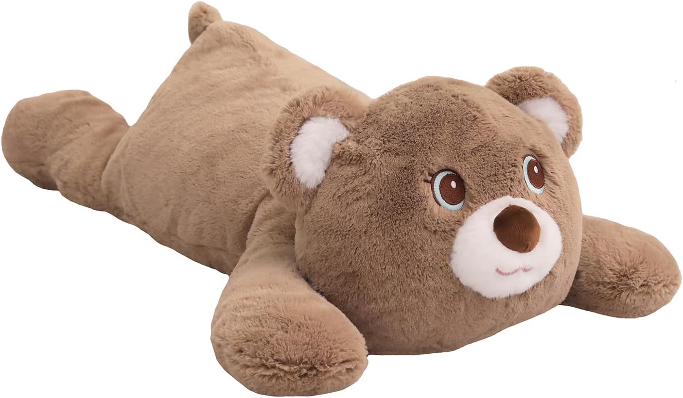 Soft Brown Bear Plush Pillow