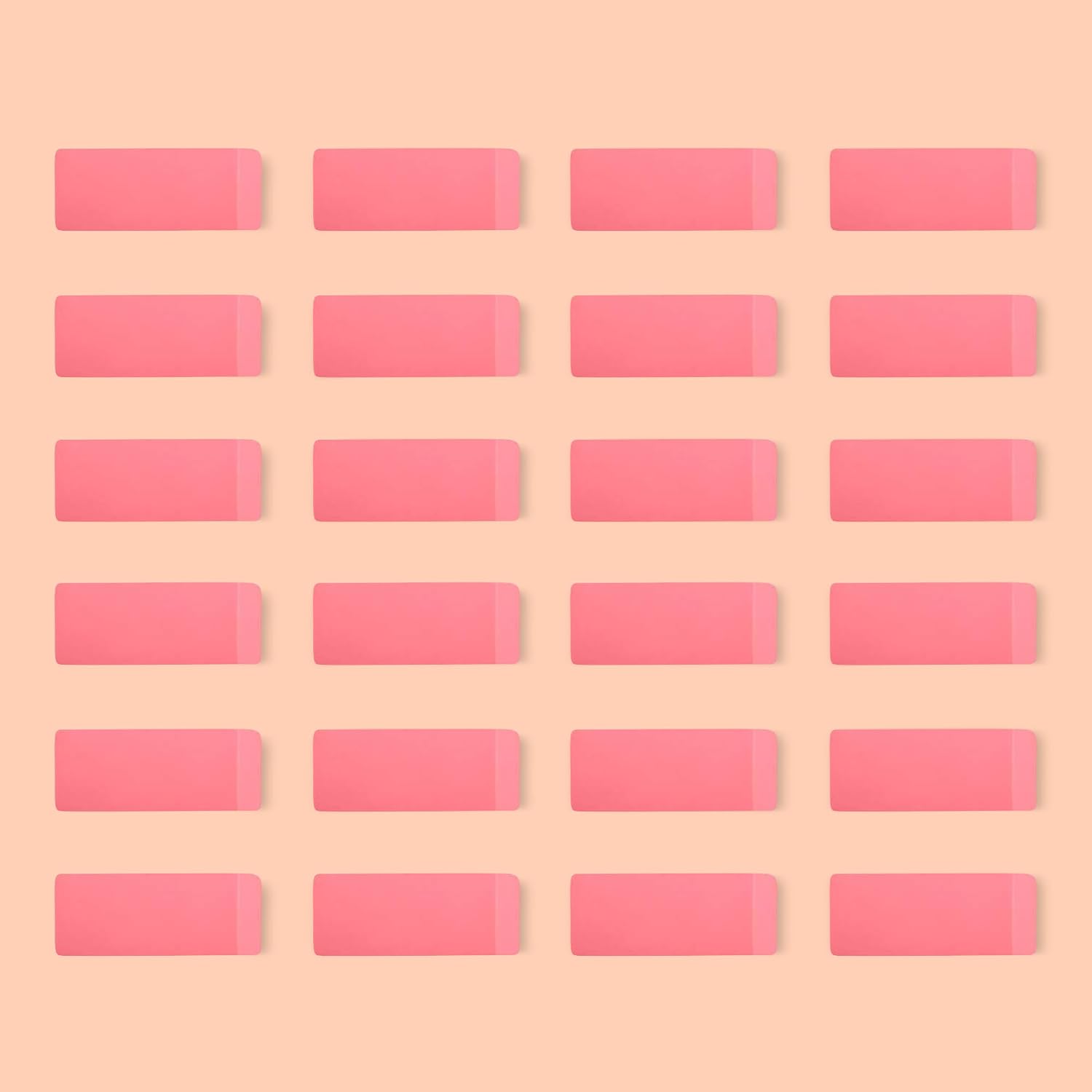 Pink Rectangular Erasers