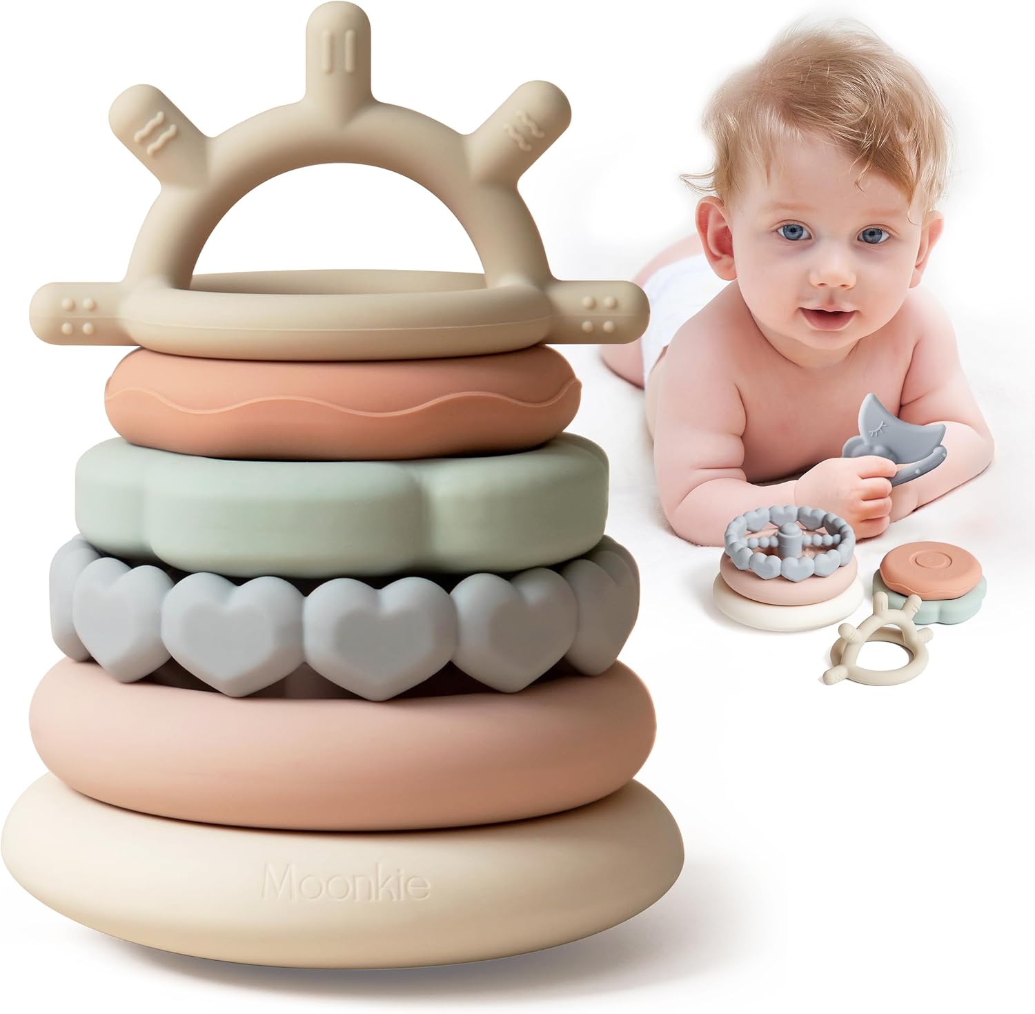 Moonkie silicone stacking rings