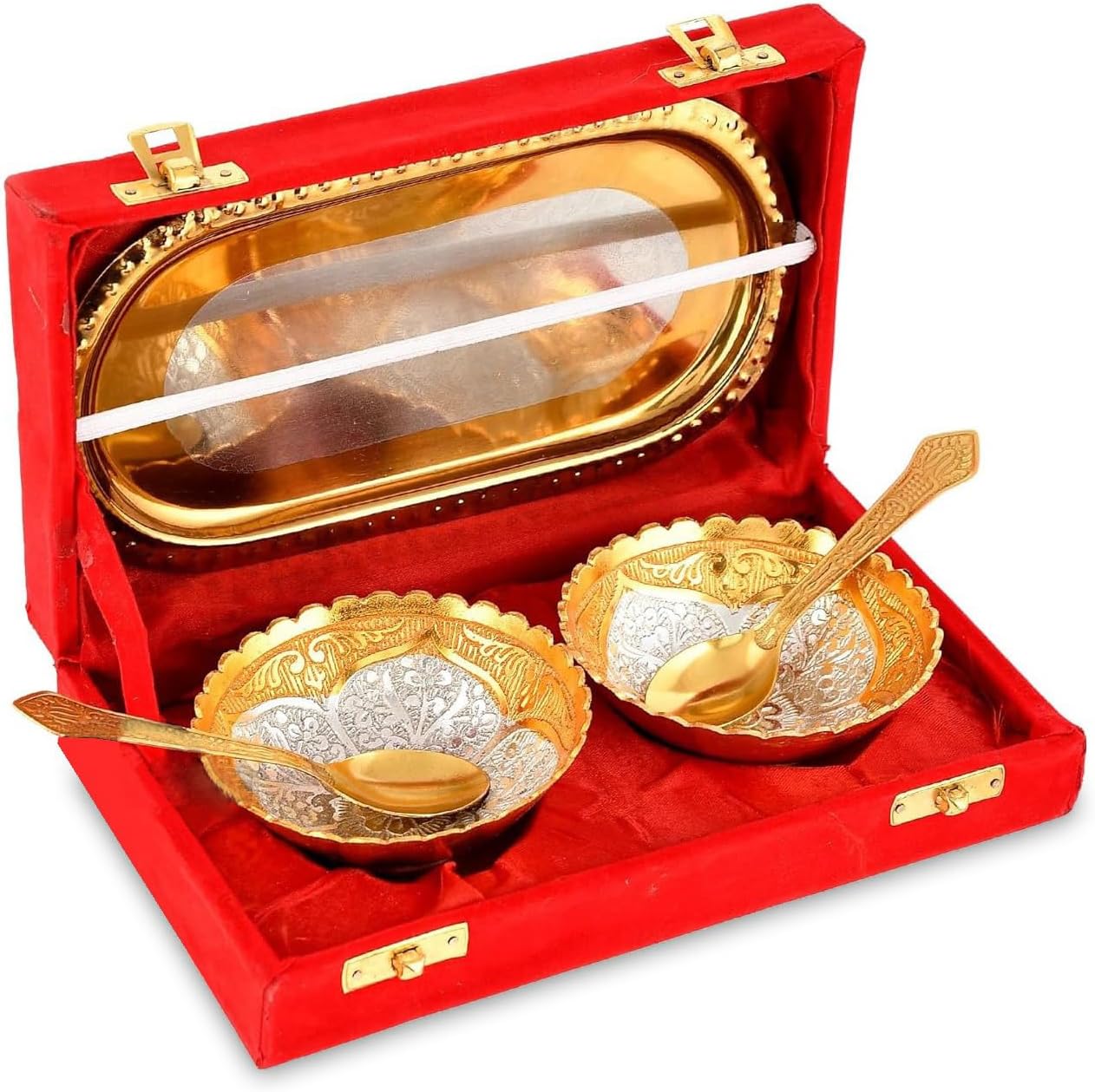 Gold Silver Plated Bowl Set