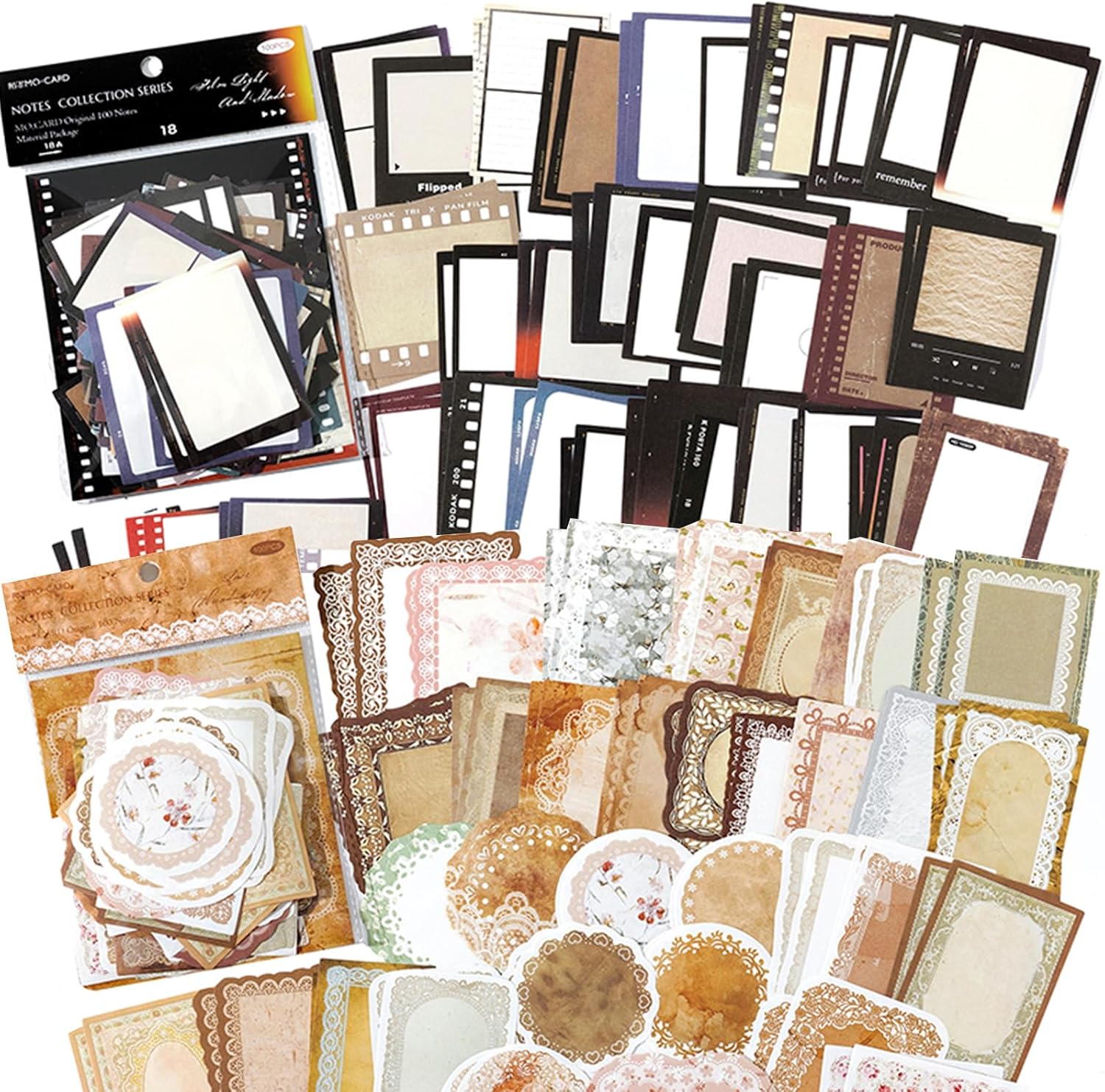 Vintage Scrapbook Paper Stickers