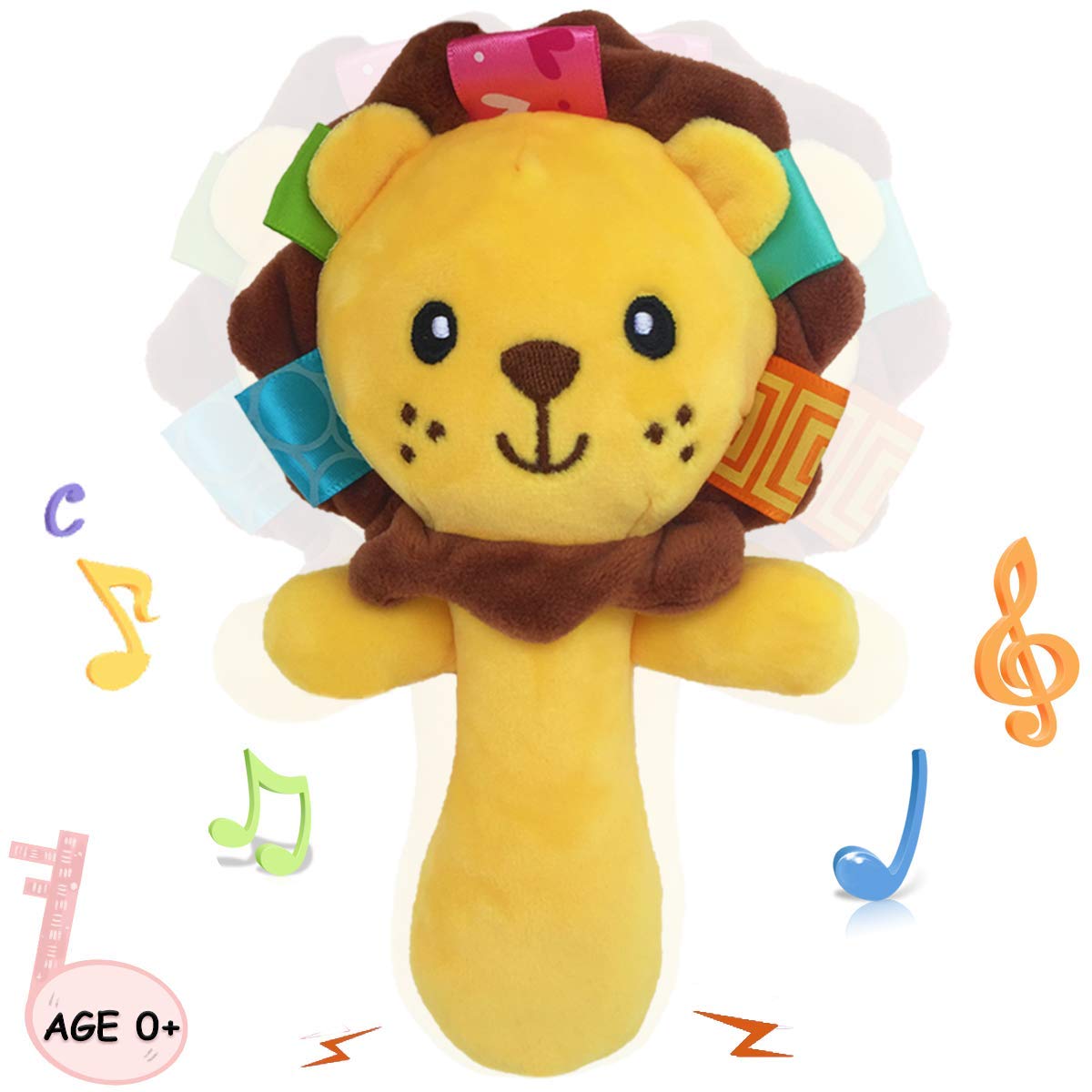 Soft Plush Lion Rattle