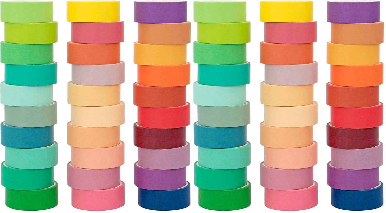 Assorted Pastel Washi Tape Set - 30 Rolls Craft Decor - Image 8